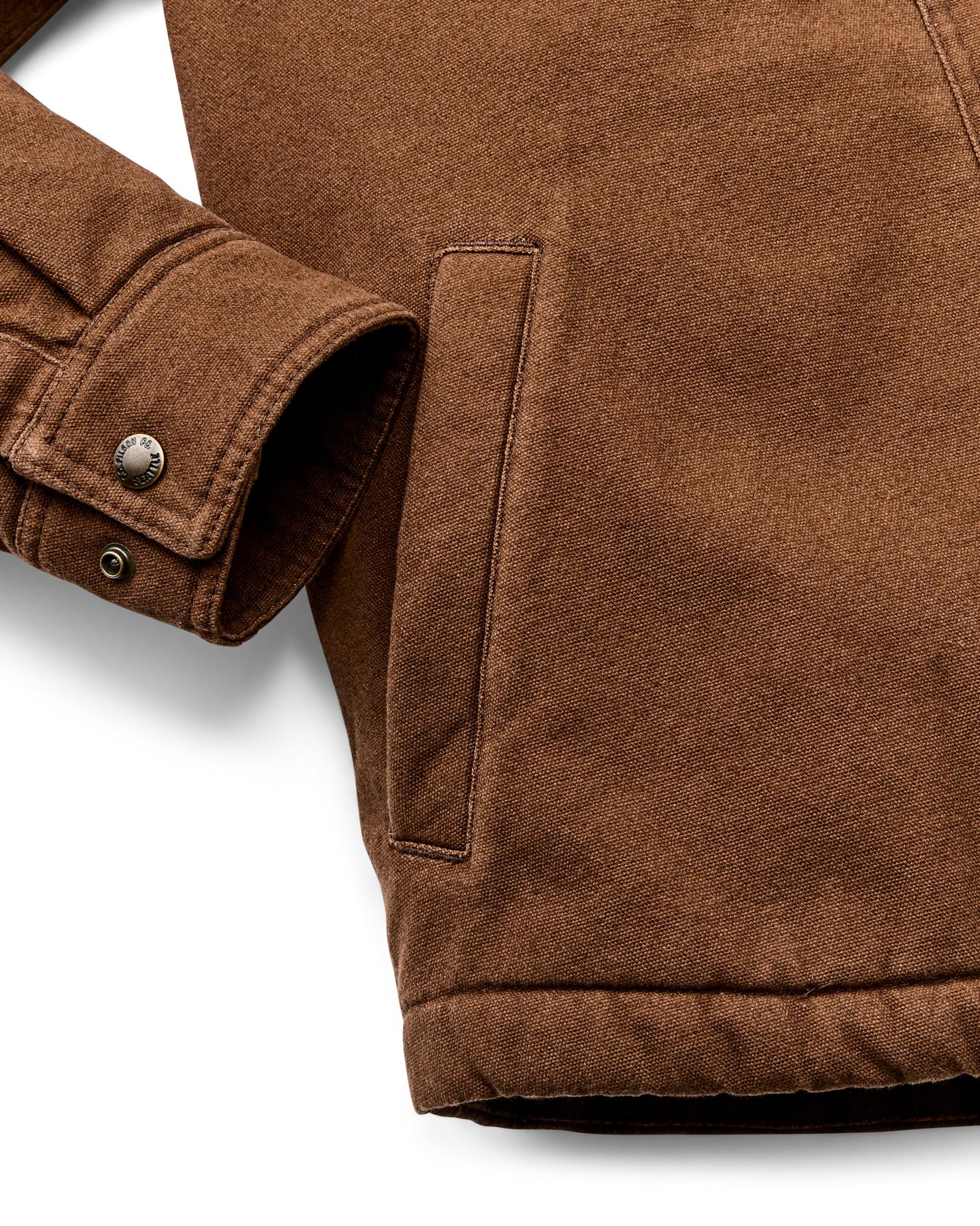 Fleece Lined Jac-Shirt "Brown"