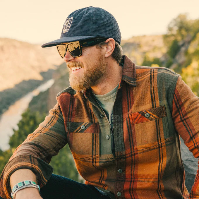 Rodanthe Blanket Flannel "Killian Plaid/Hot Horizon"