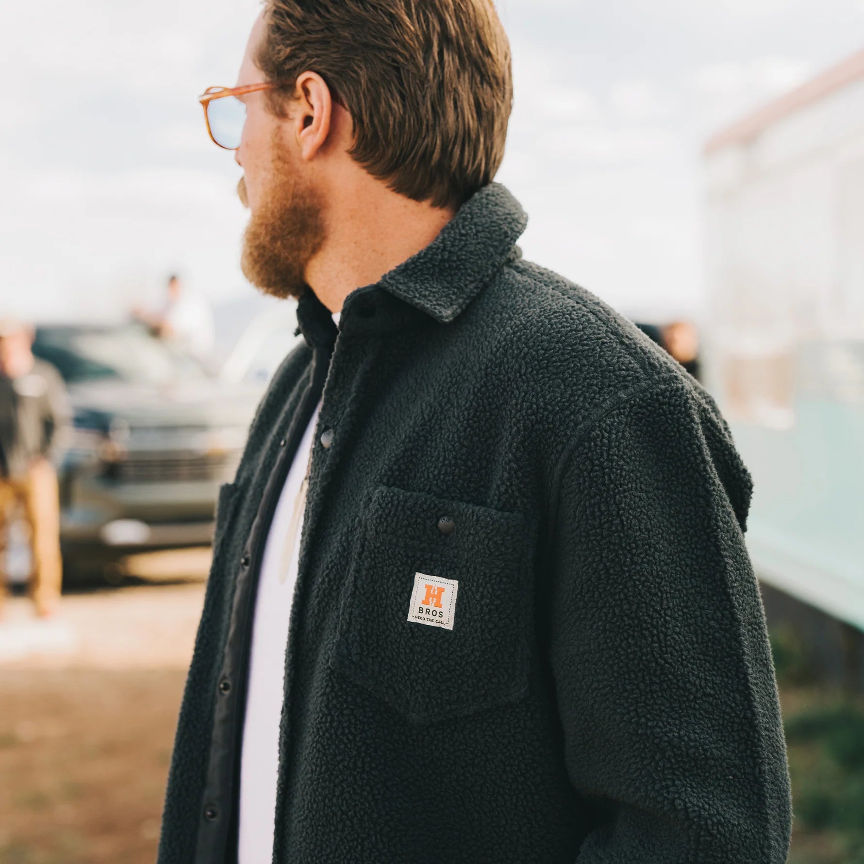 Allegheny Fleece Overshirt "Antique Black"