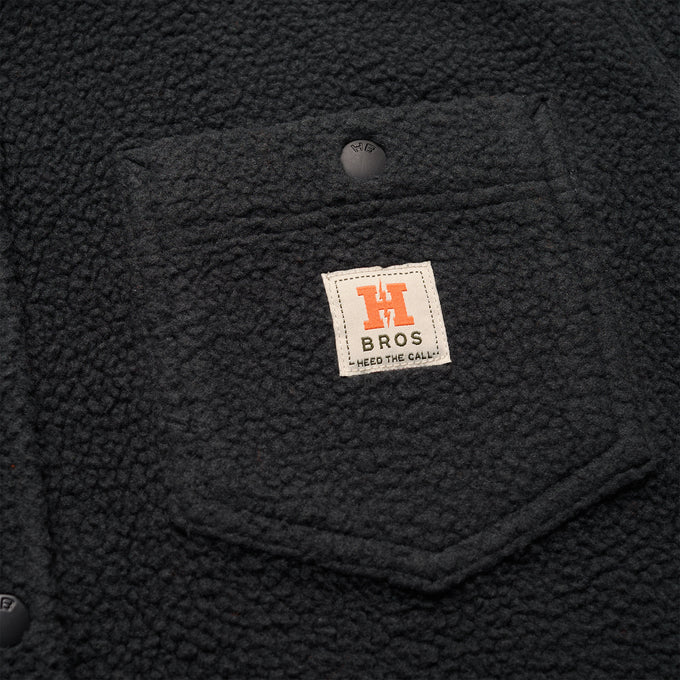 Allegheny Fleece Overshirt "Antique Black"