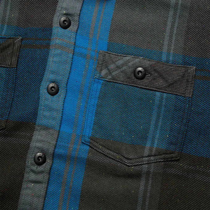 Rodanthe Blanket Flannel "Killian Plaid/Blue Streak"