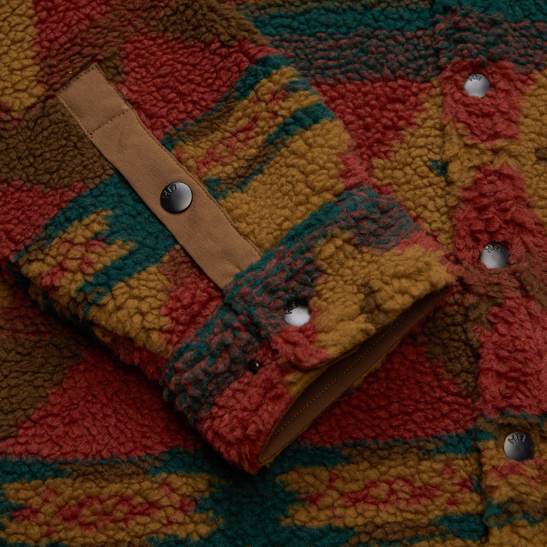 Allegheny Fleece Overshirt "Mitla Motifs Brick"