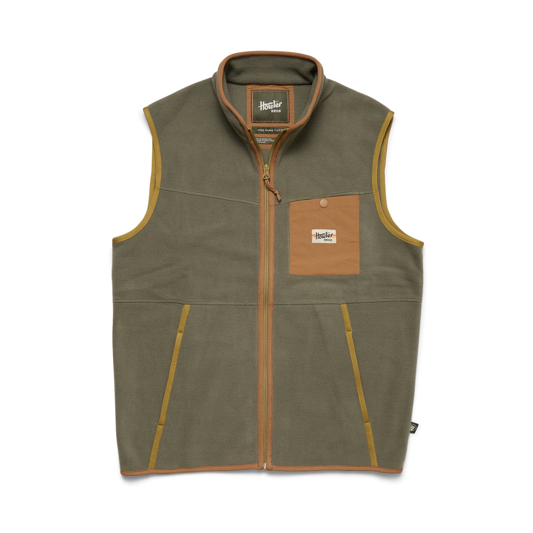 Free Range Fleece Vest "Oregano"