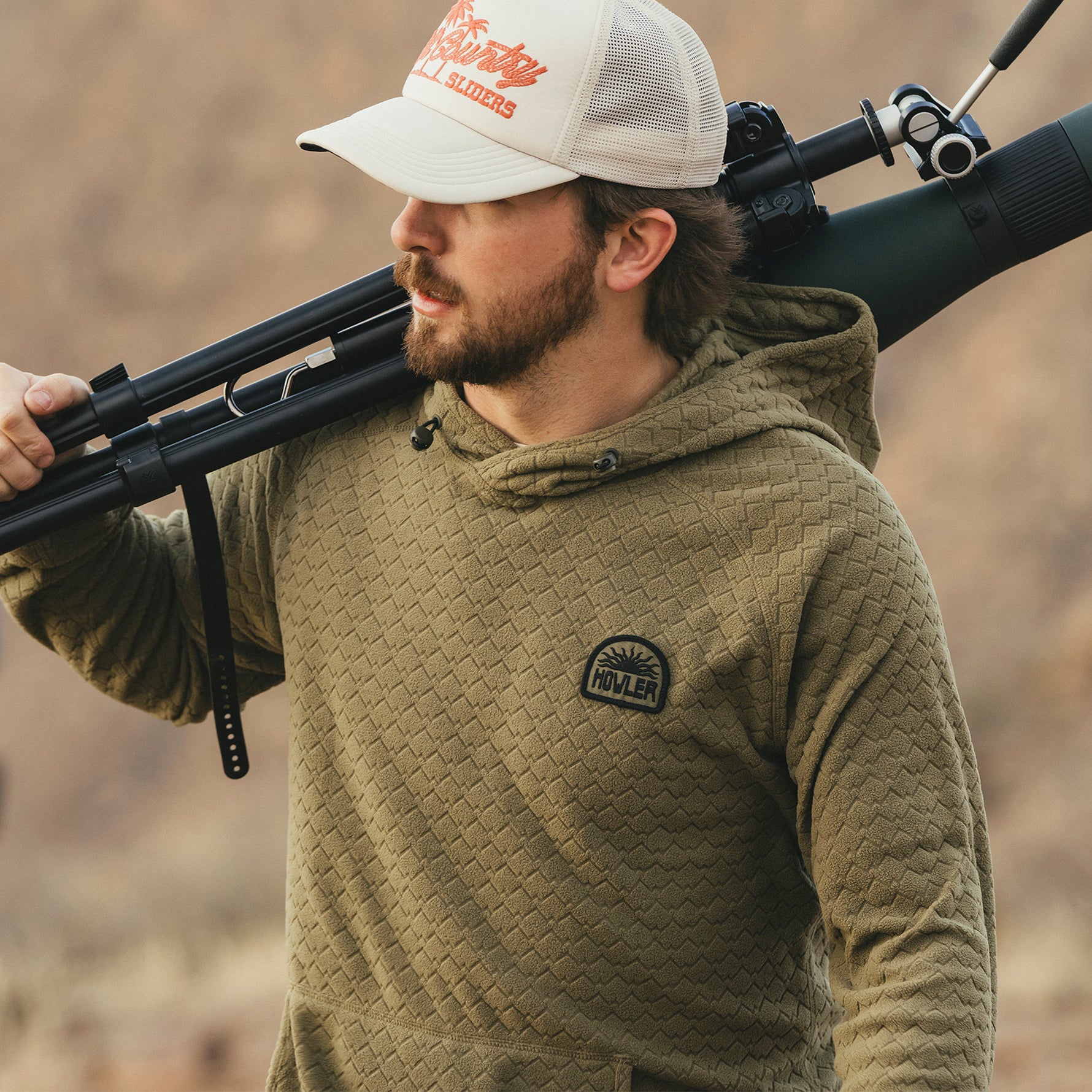 Palo Duro Fleece Hoodie "Fatigue"