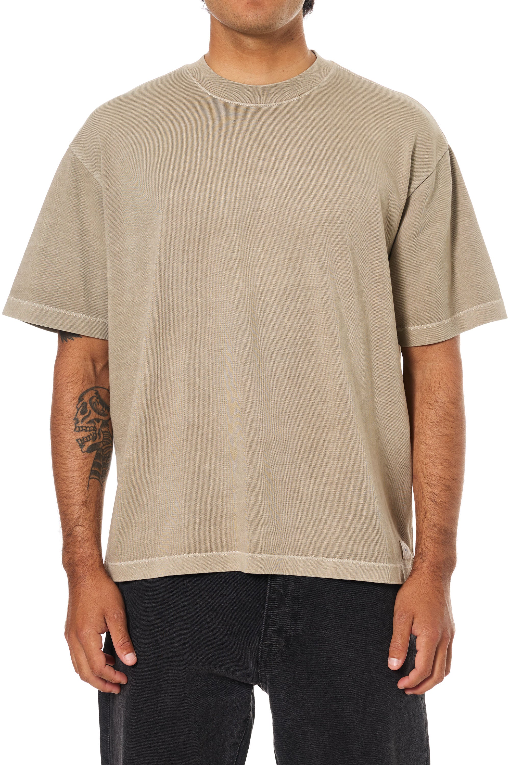 Box Fit Heritage Tee "Vintage Khaki"