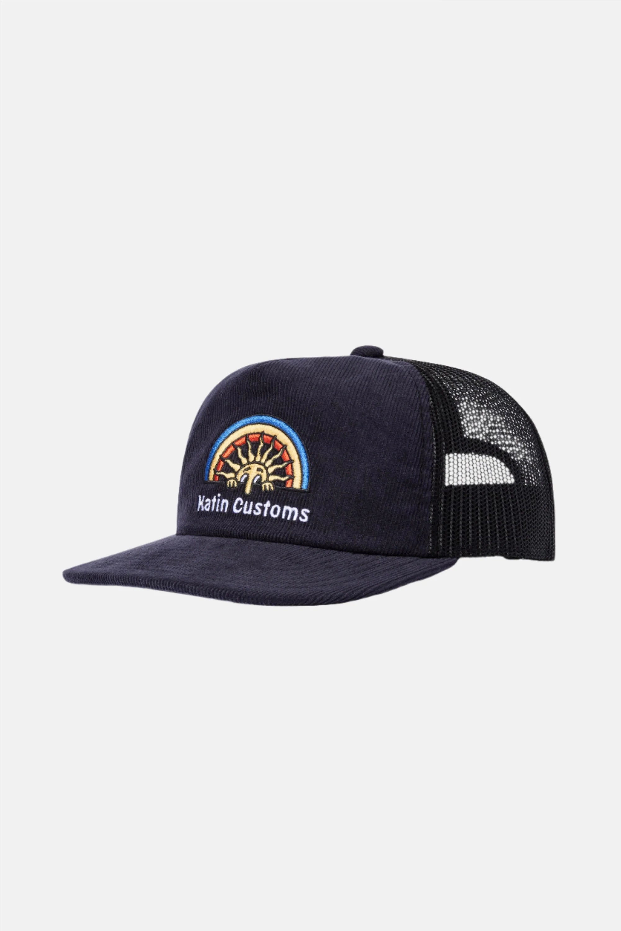 Rainroy Corduroy Trucker Hat "Black"