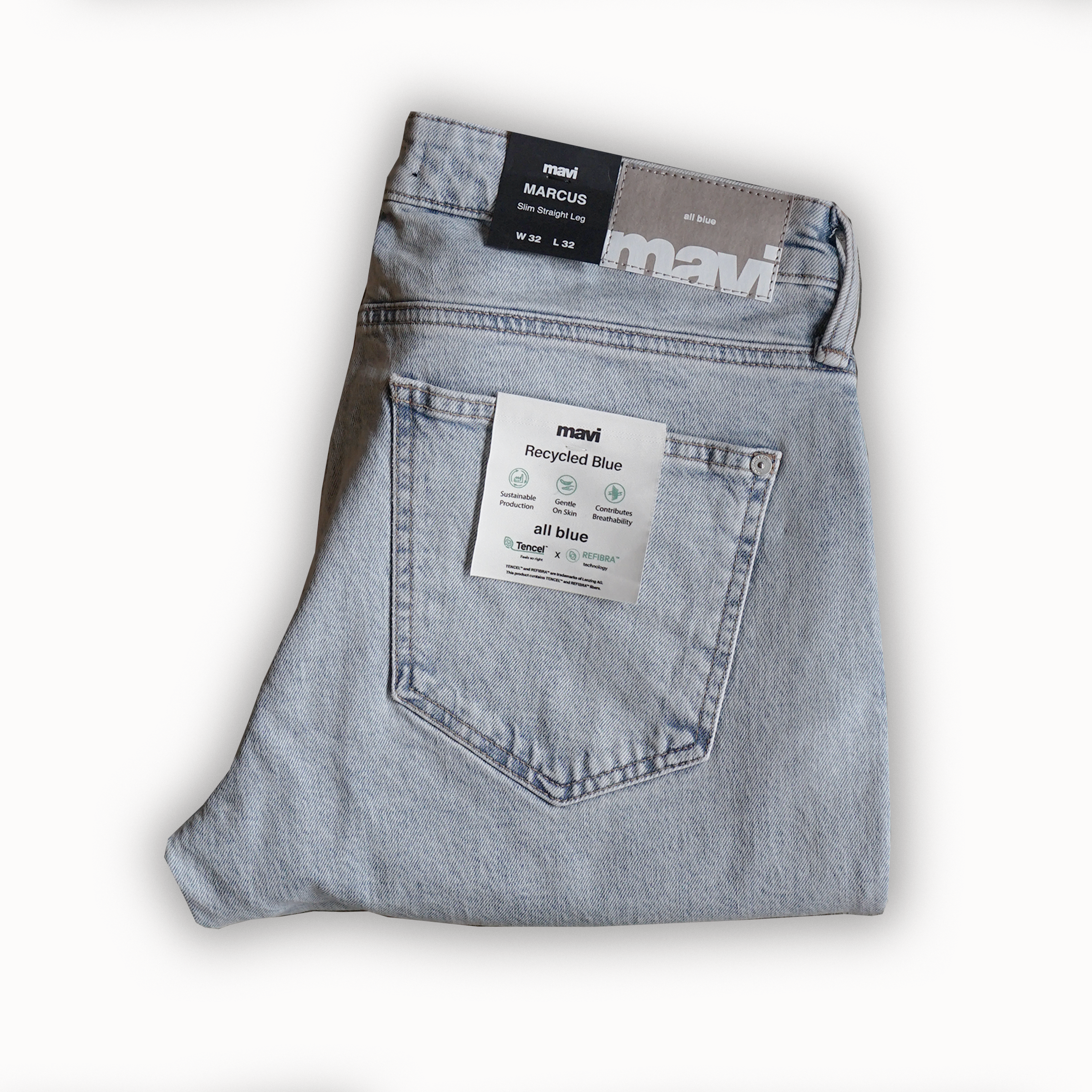 Marcus Bleach Recycled Blue