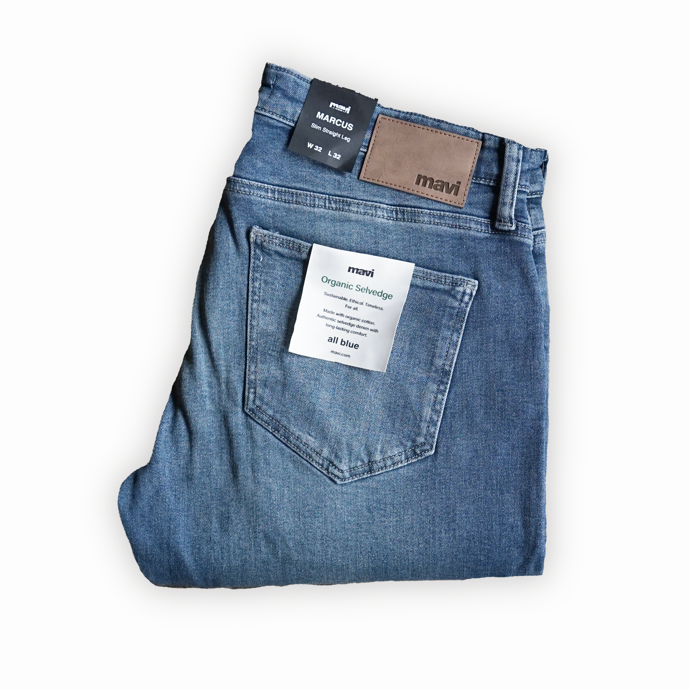 Marcus Mid Brushed Organic Selvedge