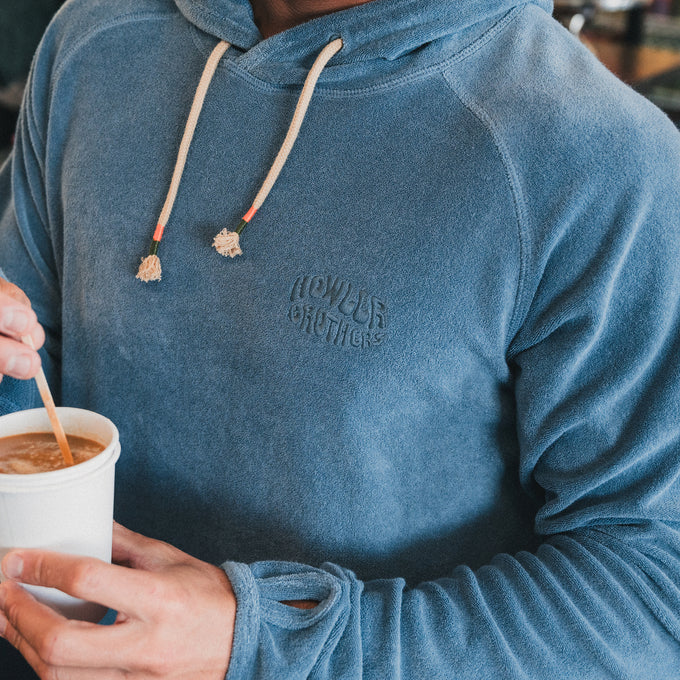 Terry Cloth Hoodie "Mirage Blue"