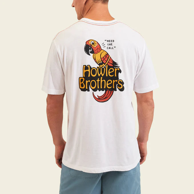 Chatty Bird Cotton Tee "Vintage White"