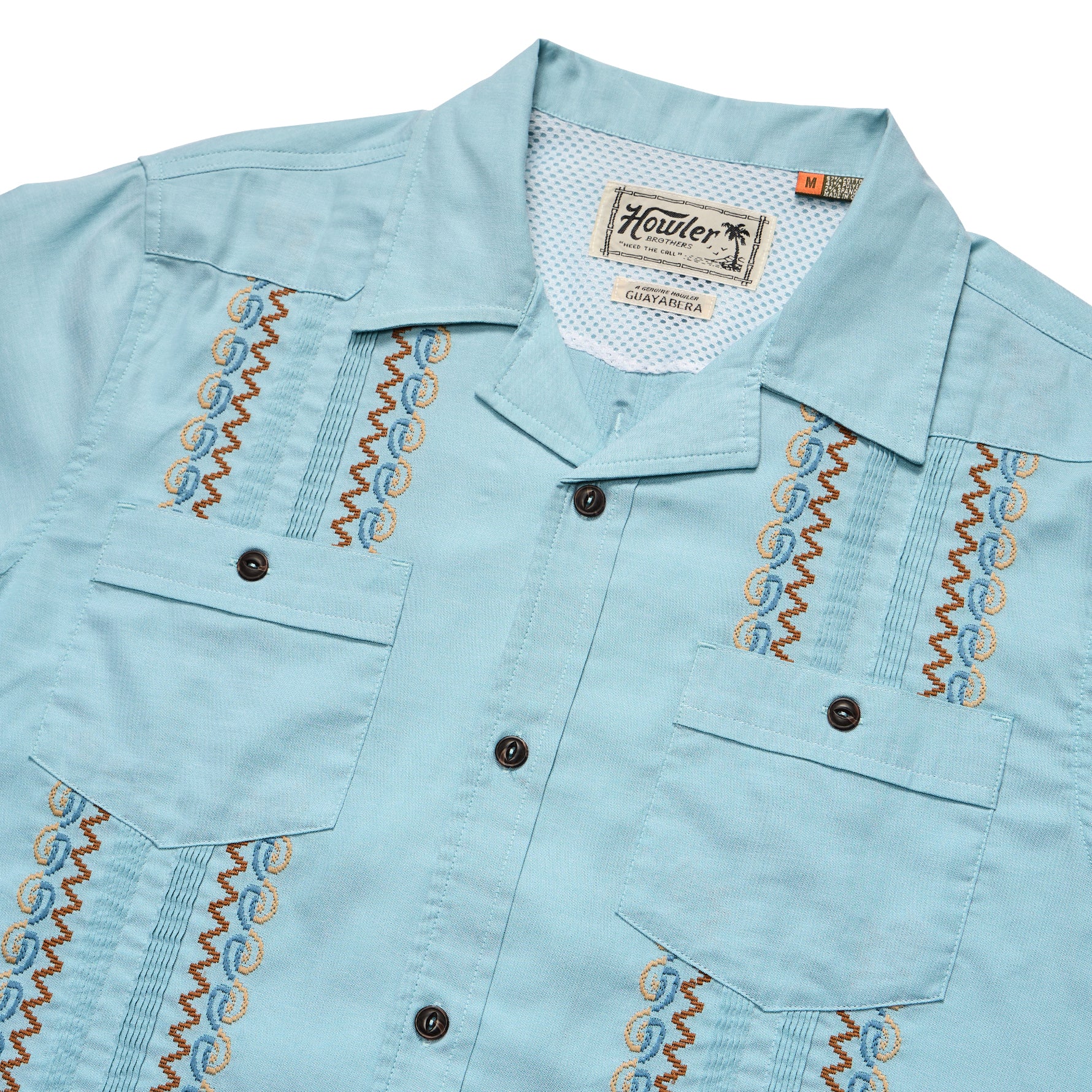 Guayabera Shirt "Nile Blue"