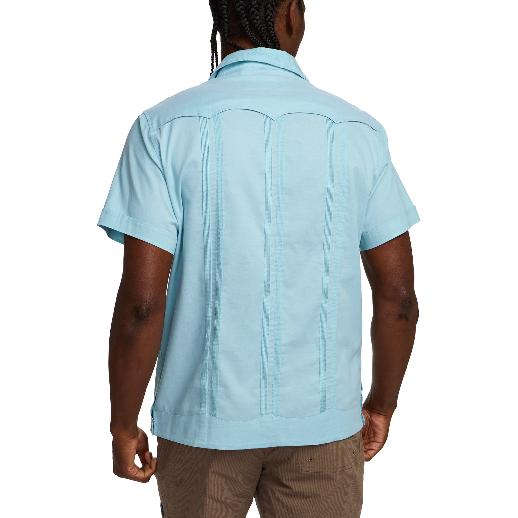 Guayabera Shirt "Nile Blue"