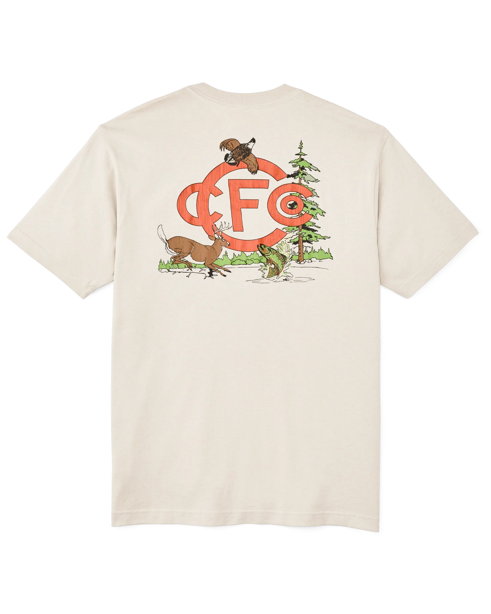 Frontier Graphic T-Shirt "Cliff Grey/Sportsman Club"
