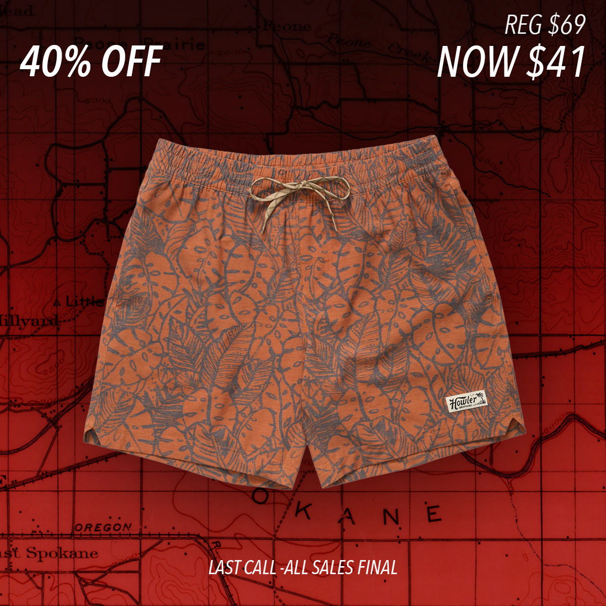 Deep Set Boardshort "Adobe"
