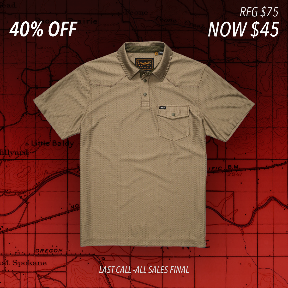 Ranchero Tech Polo "Faded Olive"