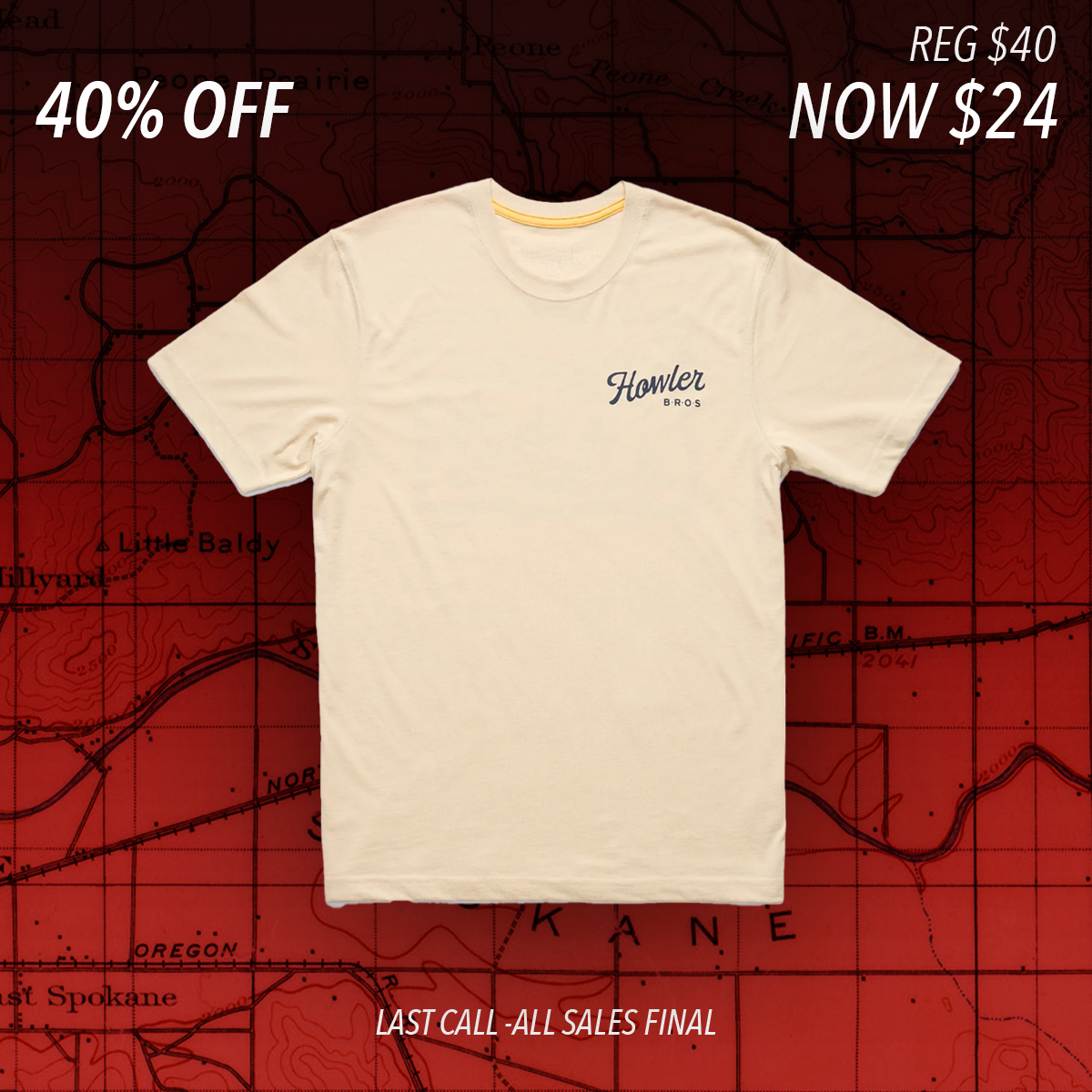 Howler Posse Tee "Sand Heather"