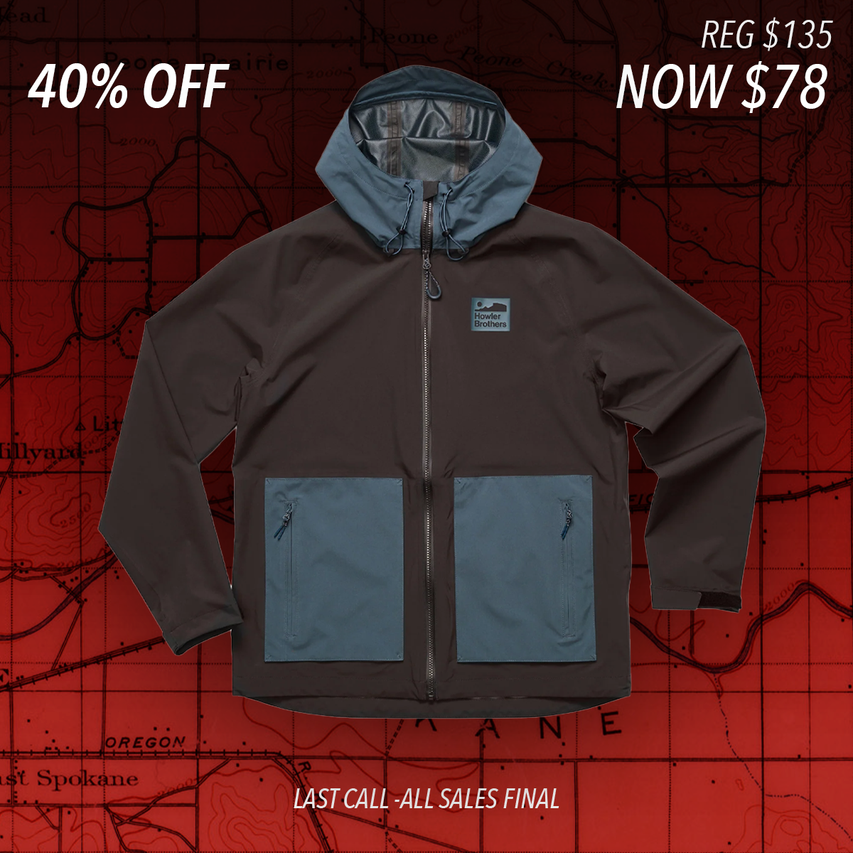 Storm Spliter Rain Shell "Antique Black/ Dark Slate"