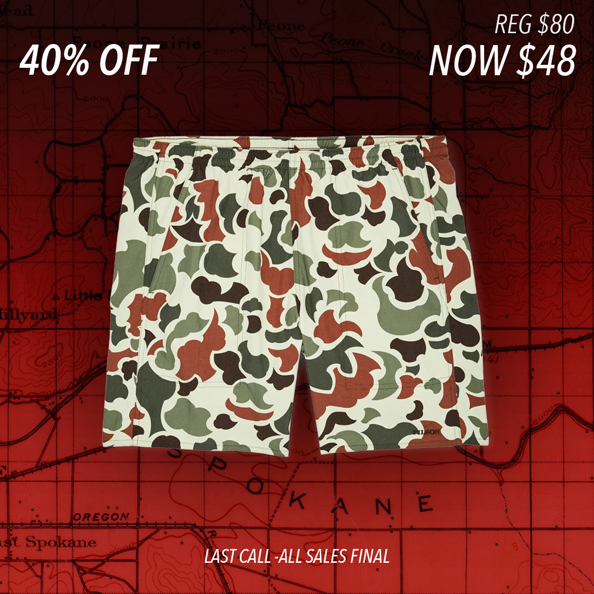 Oxbow Lake Trunks "Shrub Camo"