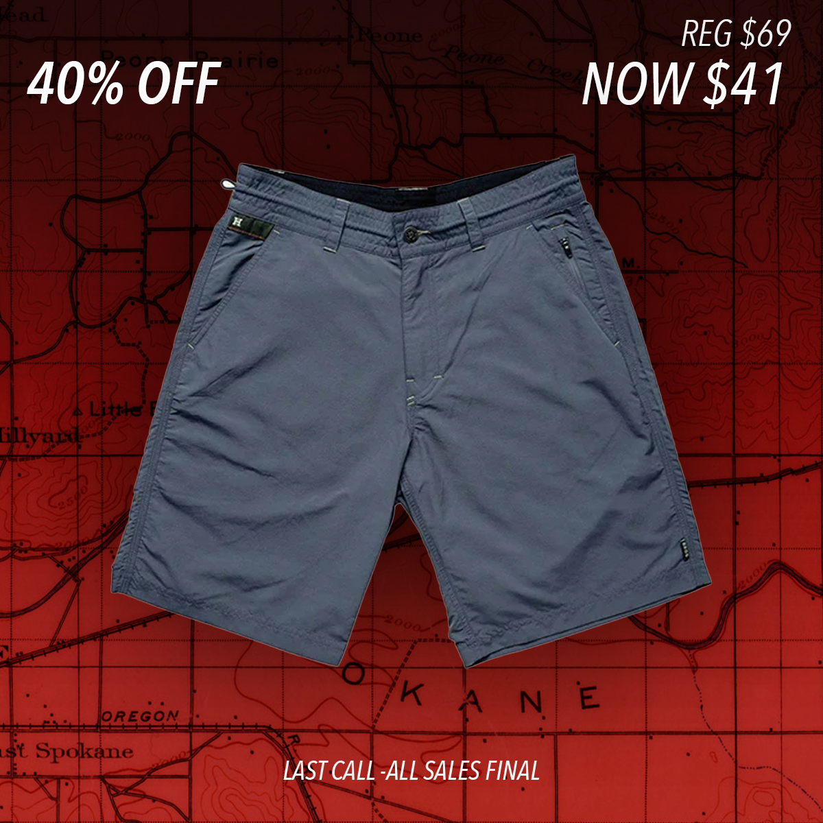 Horizon Hybrid Short "petrol blue"