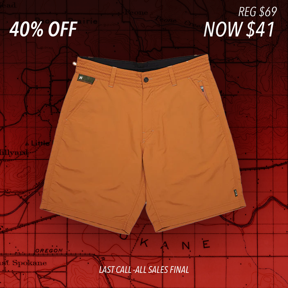 Horizon Hybrid Short "adobe"