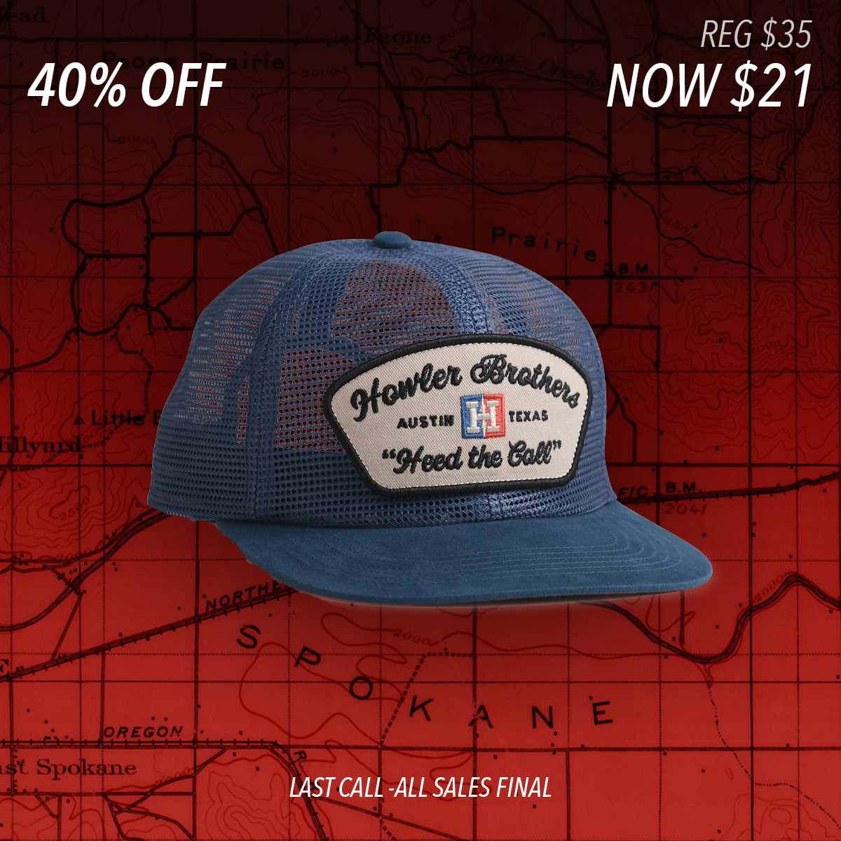 Feedstore Snapback Hat "Capital Blue"