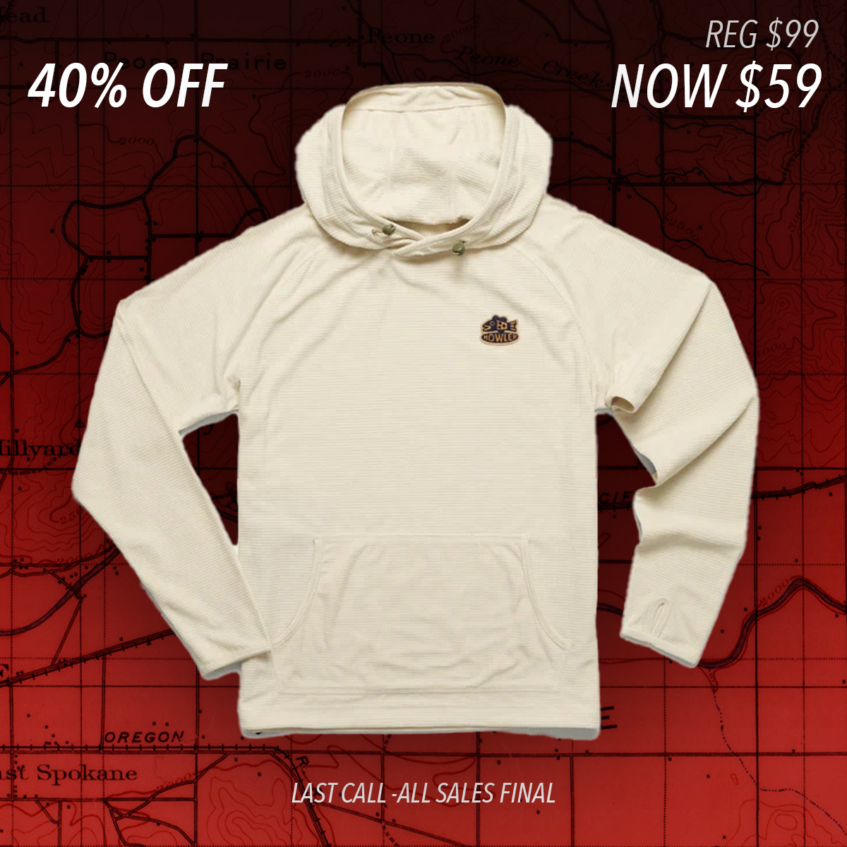 Palo Duro Fleece Hoodie "Oatmeal"
