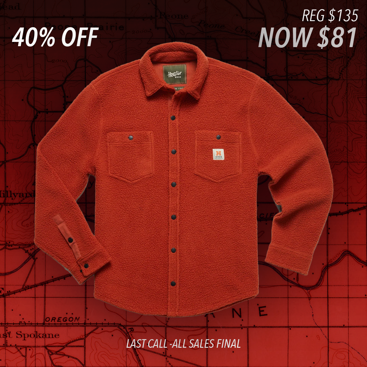 Allegheny Fleece Overshirt "Cinnamon"