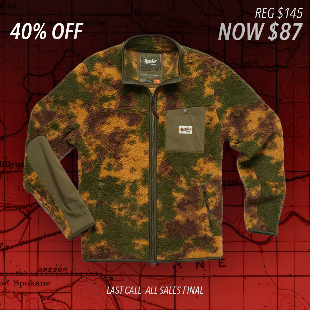 Chisos Fleece Jacket "Ink Blots/Diffusion Camo"
