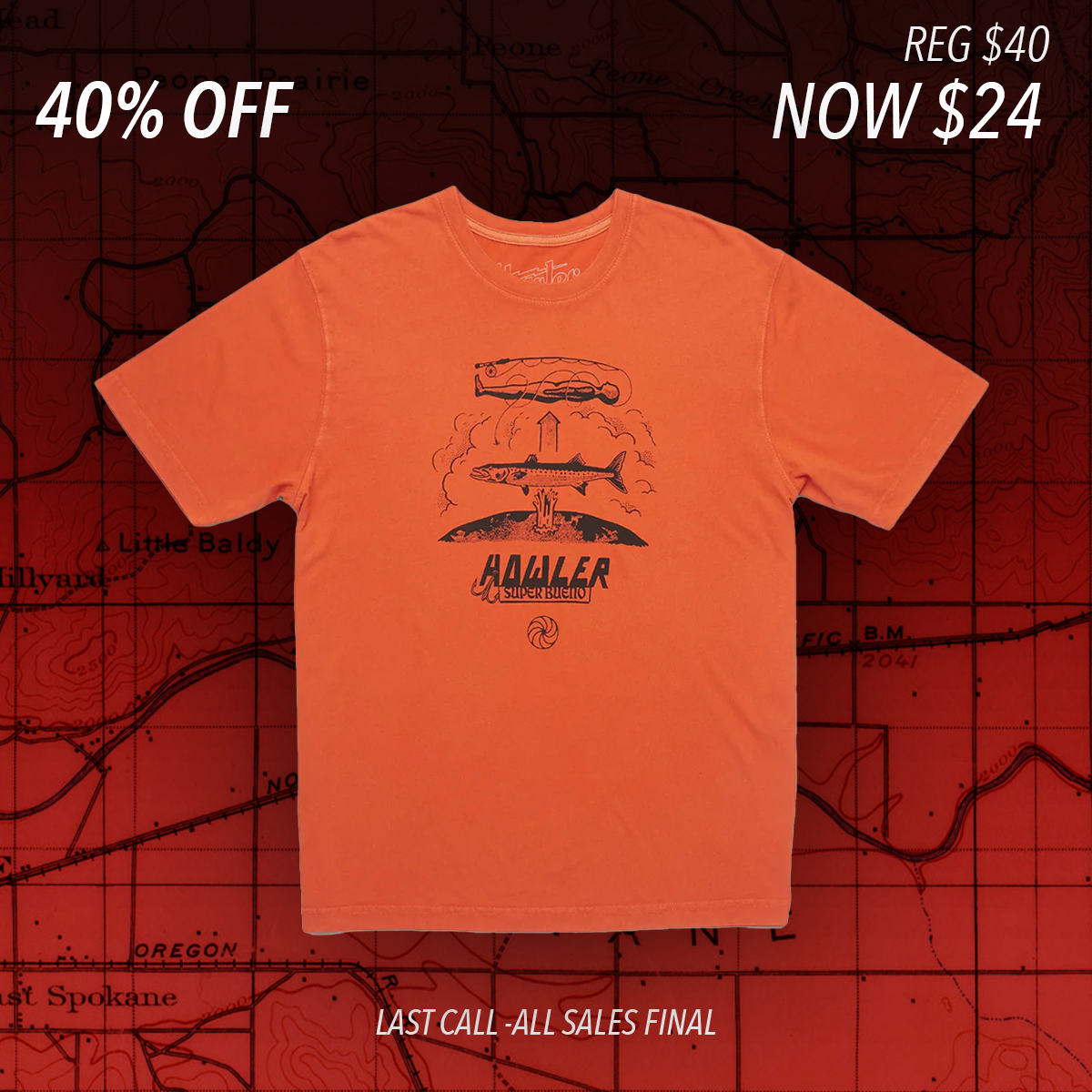 Astral Order Cotton Tee "Orange"