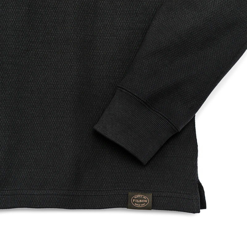 Waffle Knit Thermal Crew "Navy"