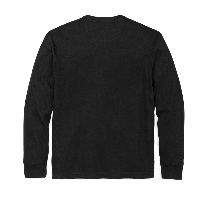 Waffle Knit Thermal Crew "Navy"
