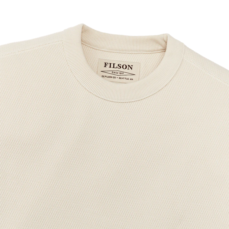 Waffle Knit Thermal Crew "Sand"