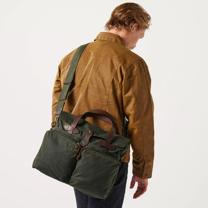 24-Hour Hour Tin Cloth Briefcase "OtterGreen"