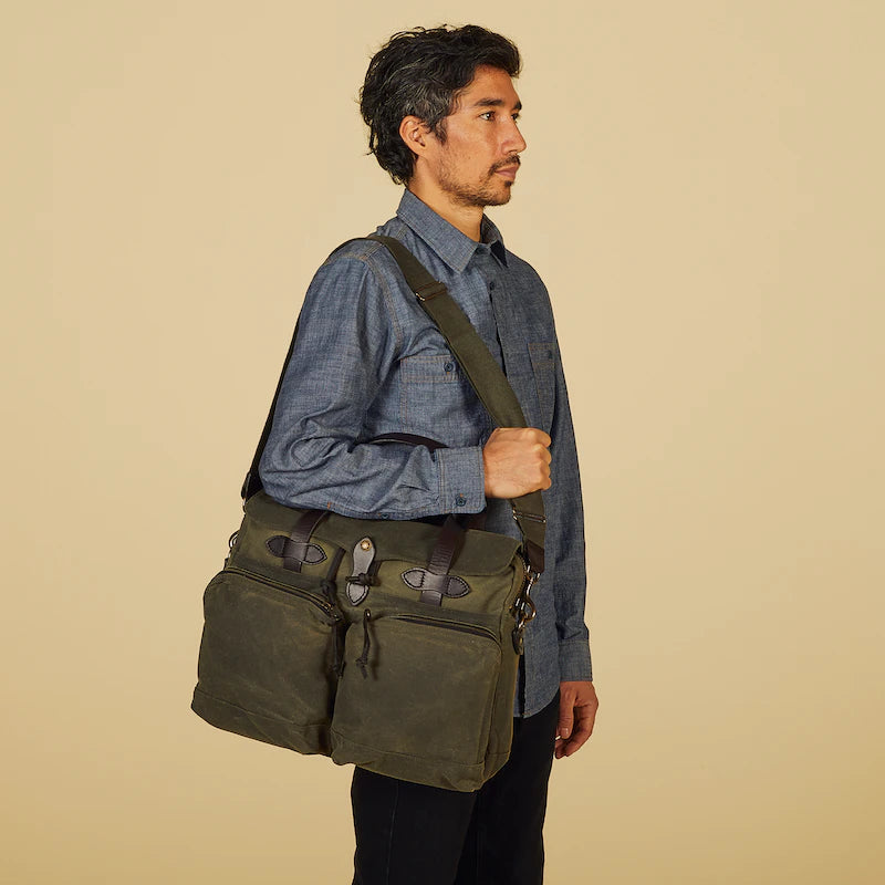 24-Hour Hour Tin Cloth Briefcase "OtterGreen"