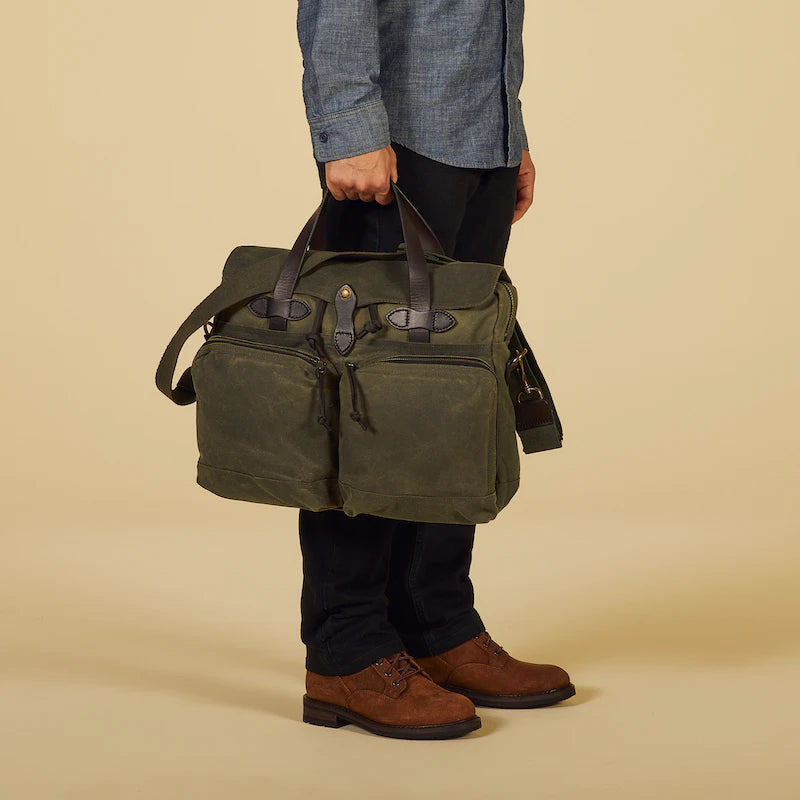 24-Hour Hour Tin Cloth Briefcase "OtterGreen"
