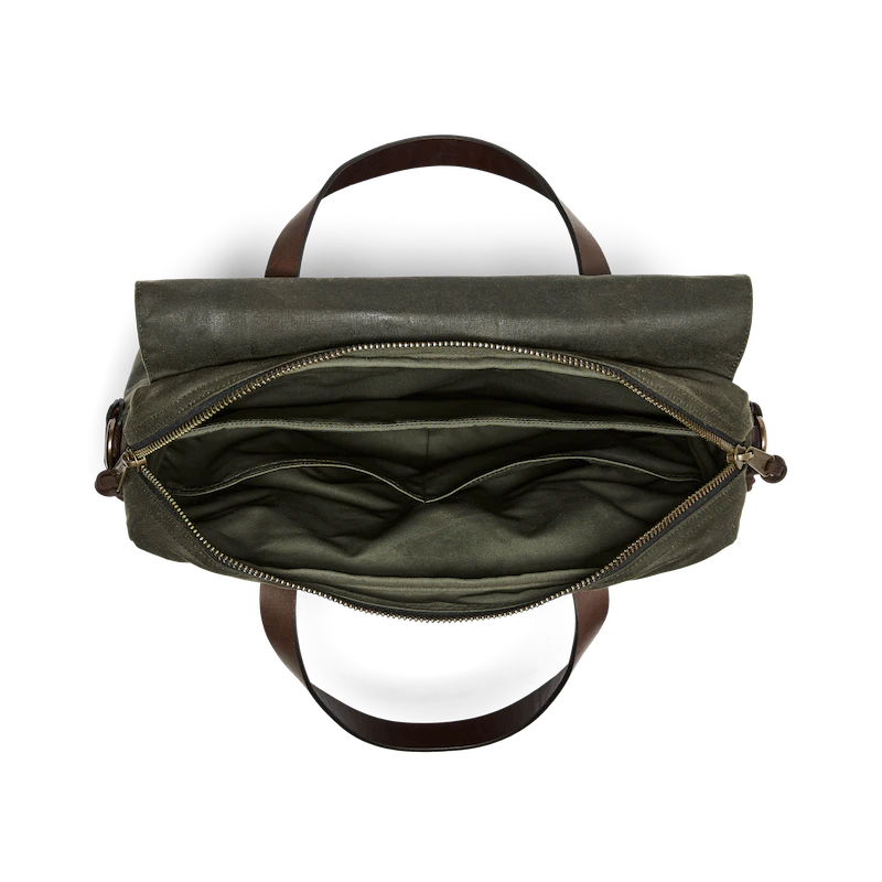 24-Hour Hour Tin Cloth Briefcase "OtterGreen"