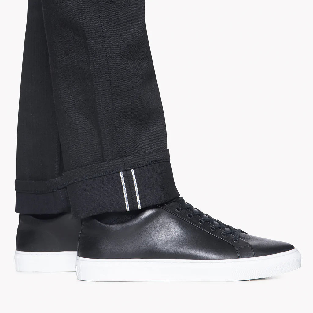 UB244 Tapered Fit 11oz Solid Black Stretch Selvedge Denim