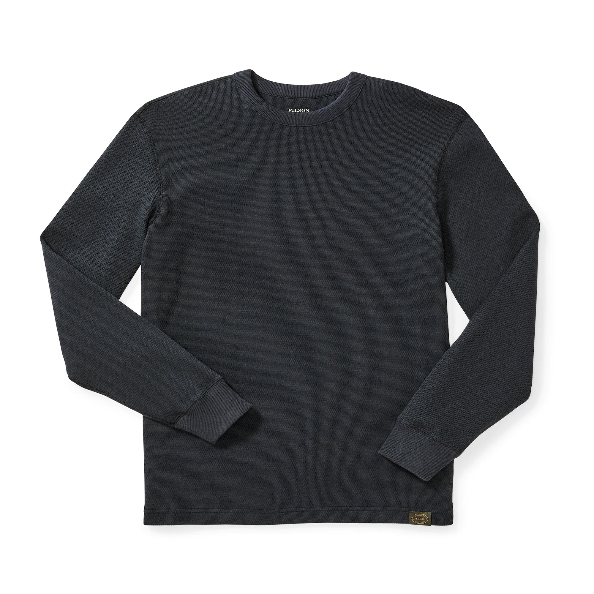 Waffle Knit Thermal Crew "Navy"