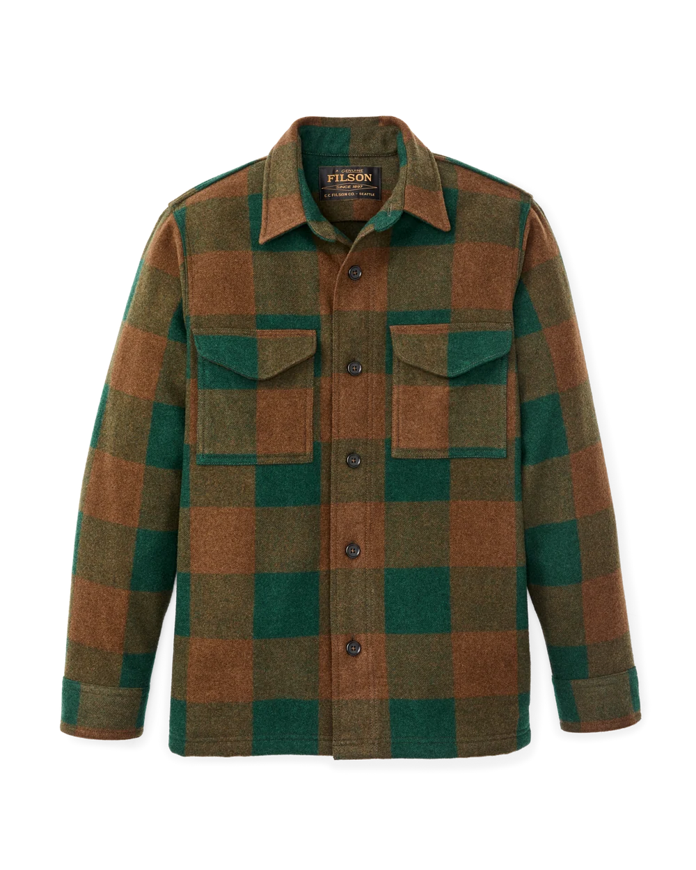 Wool Jac-Shirt "Bronze/Green Plaid"