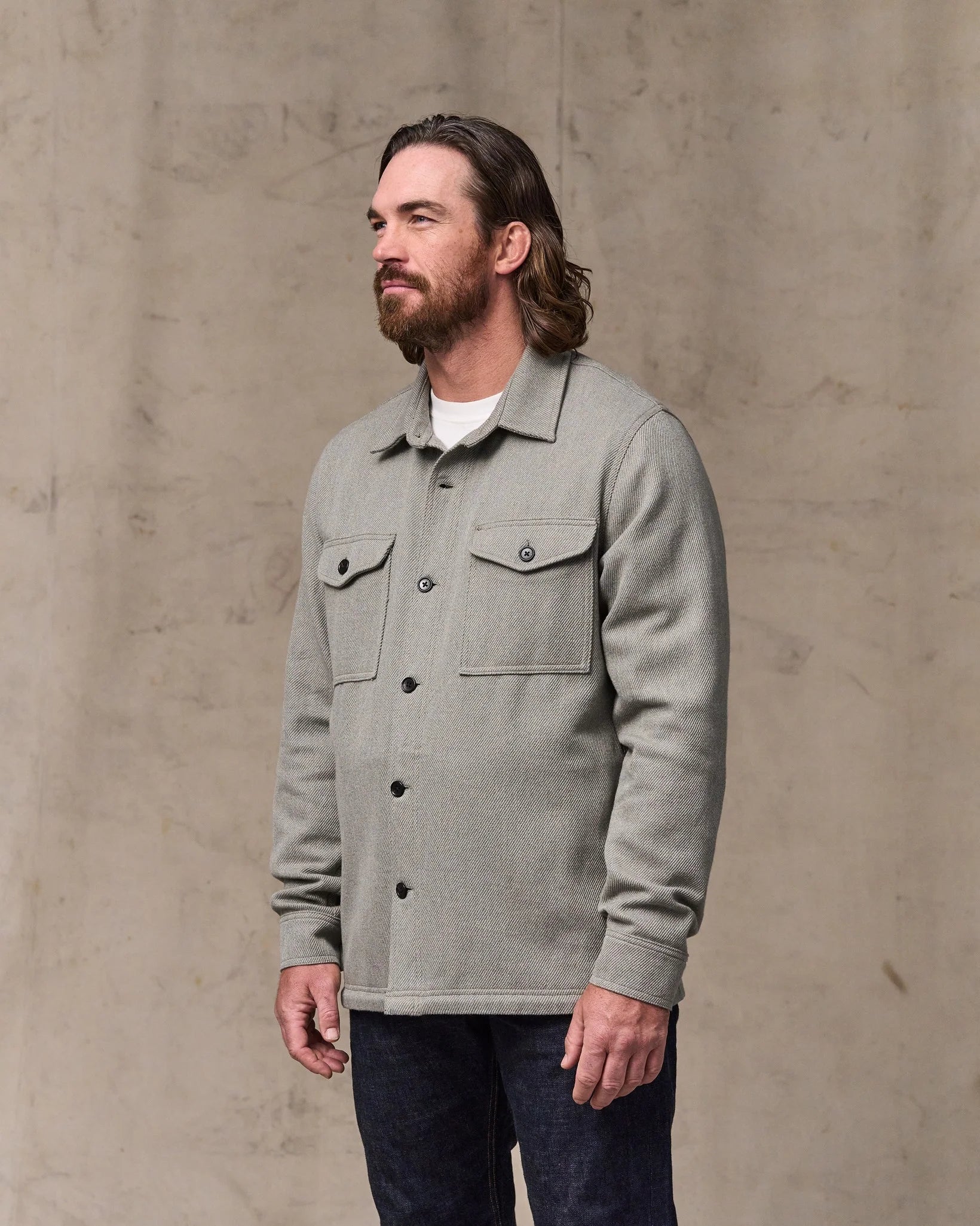 Deer Island Jac-Shirt "Natural Heather"