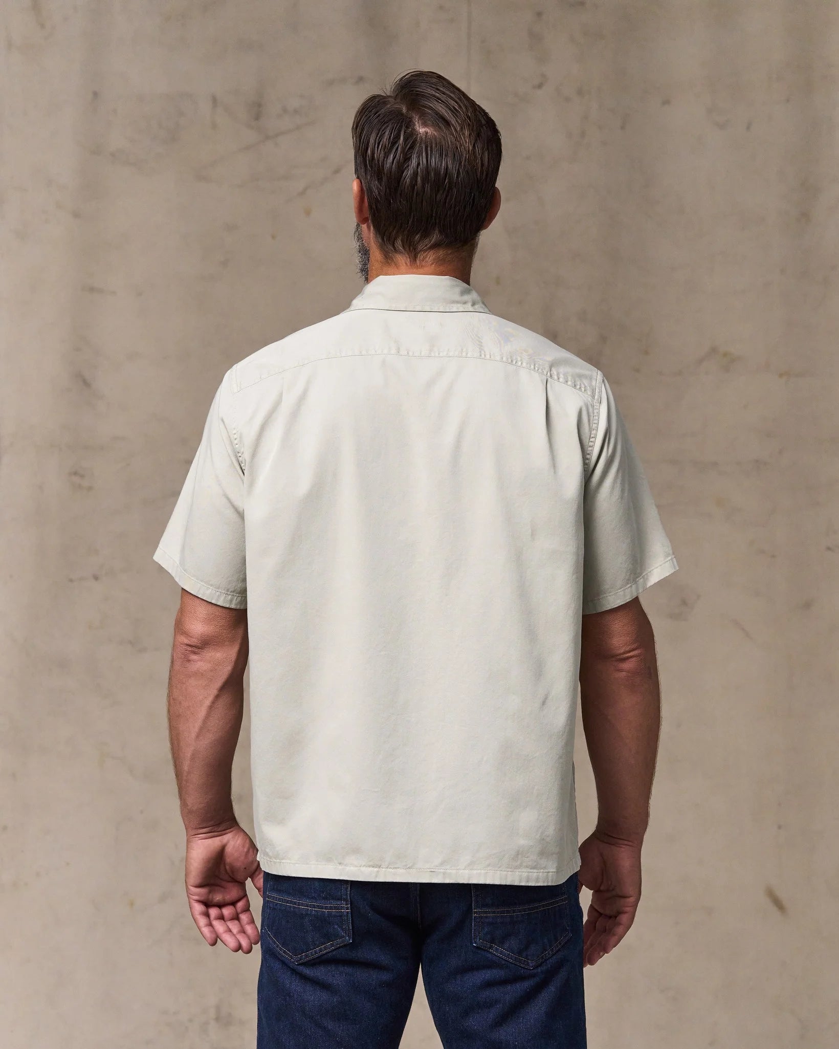 Short Sleeve 4.5-oz. Twill Camp Shirt "Grey Sky"