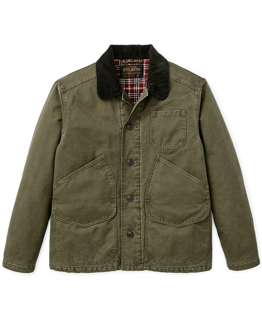 Insulated Canvas Outfitter Jacket "Dark Olive"