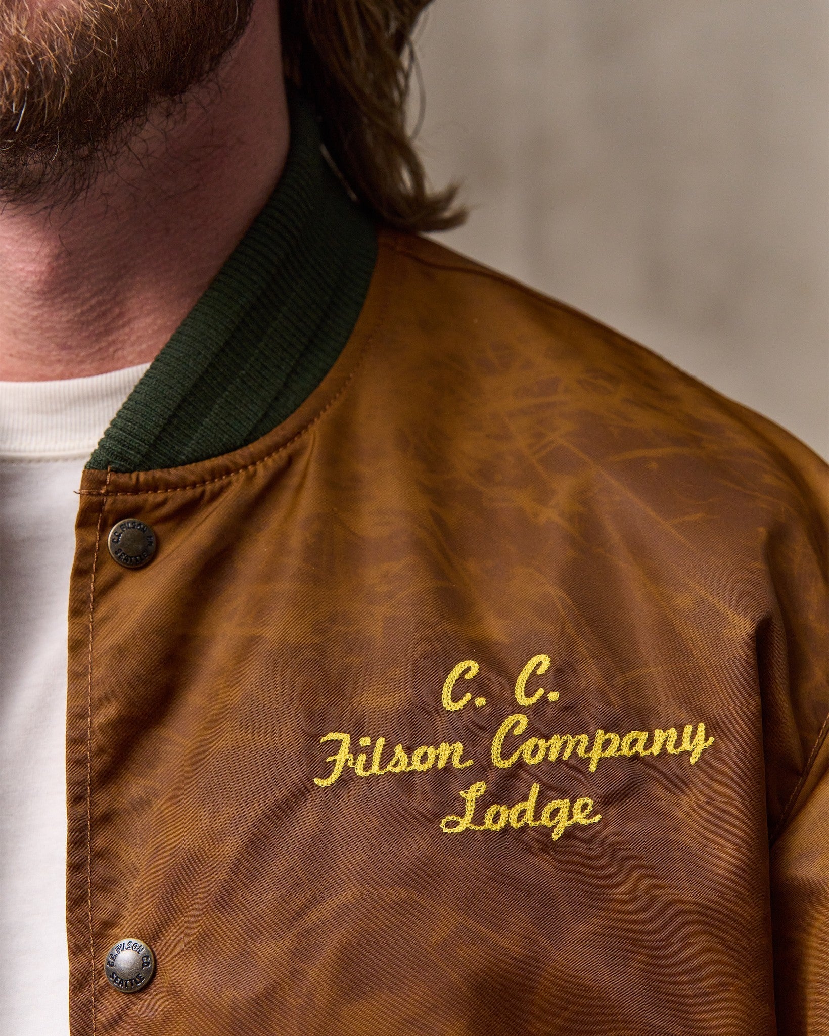 Embroidered Montlake Jacket "Whiskey"