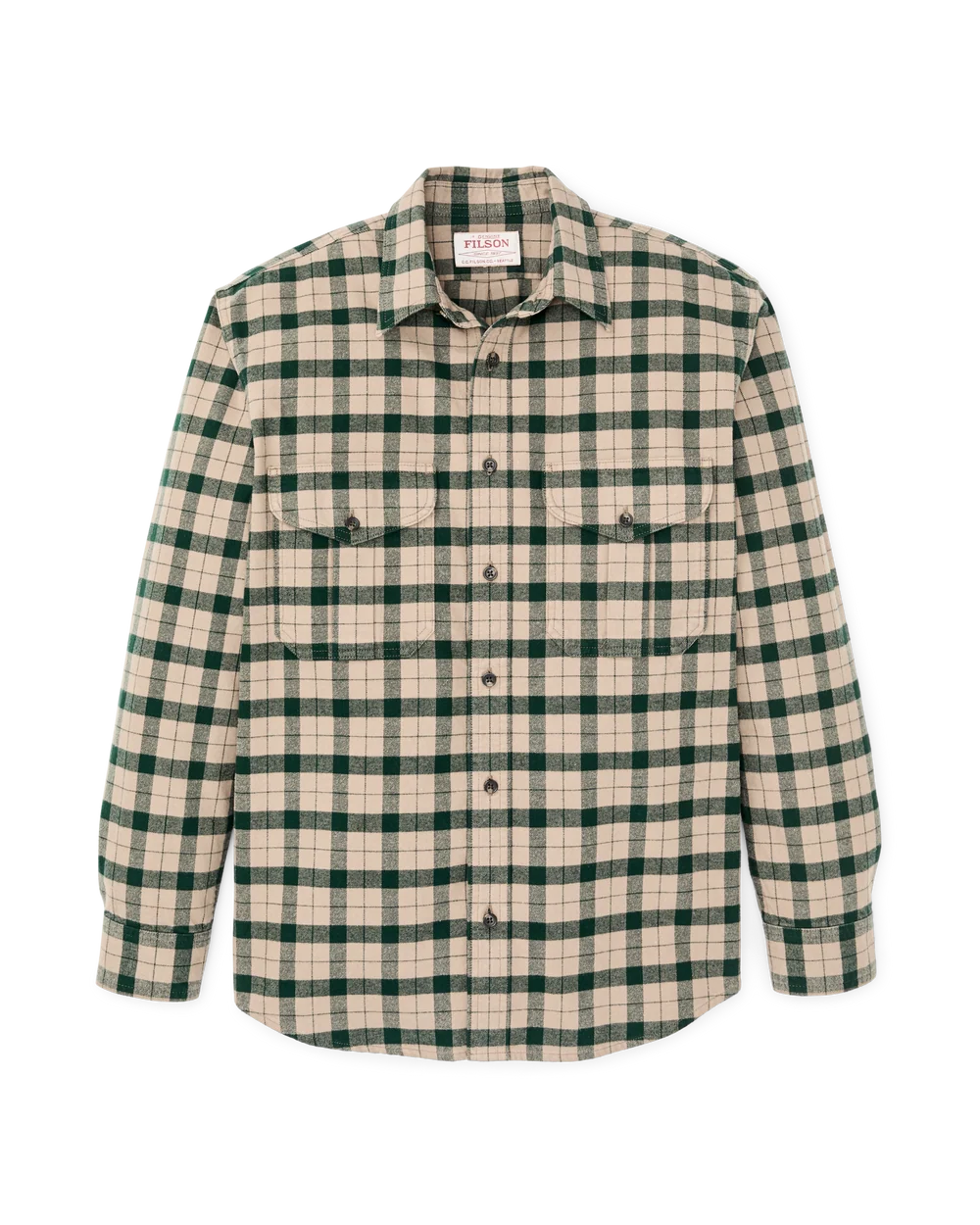 Alaskan Guide Shirt "Oatmeal/Pine Plaid"