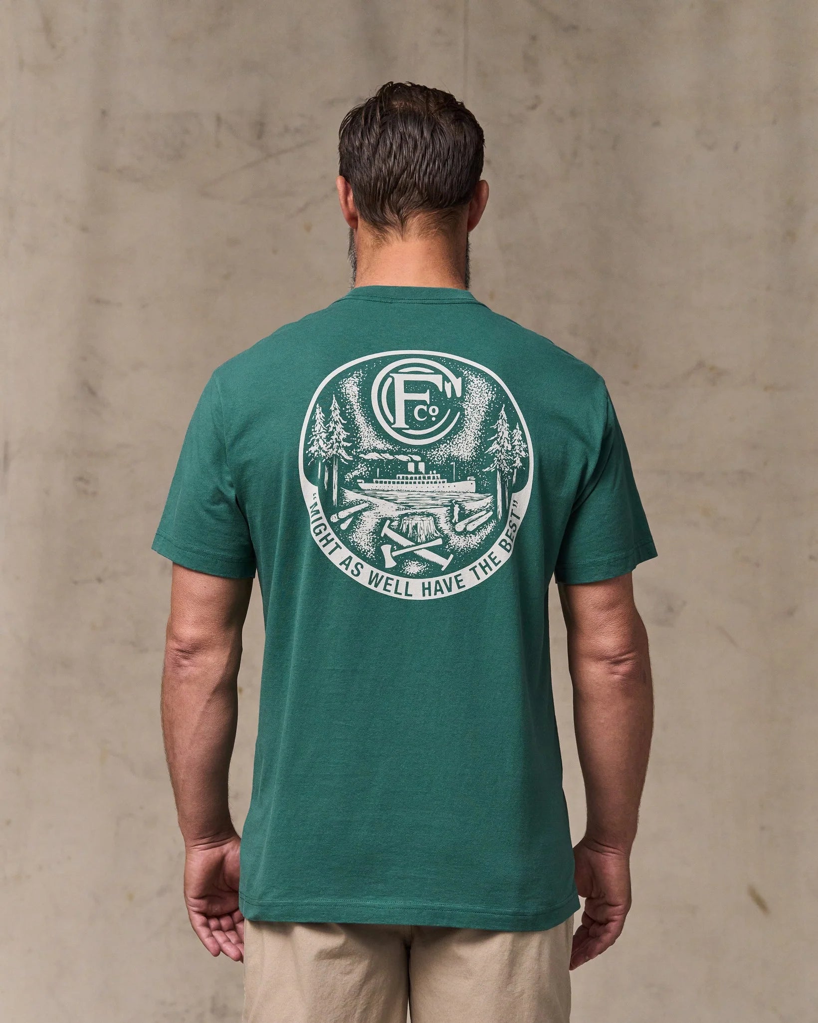 Forestry Graphic T-Shirt "Mallard Green"