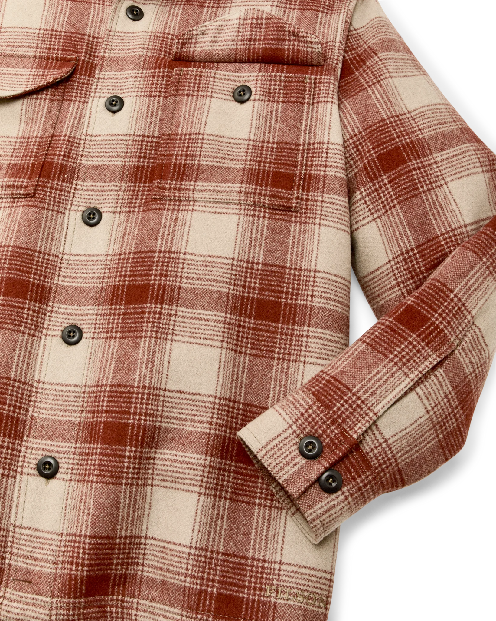 Wool Jac-Shirt "Brick Multi-plaid"
