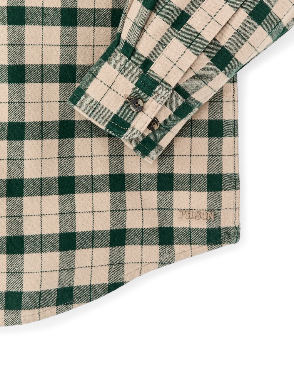 Alaskan Guide Shirt "Oatmeal/Pine Plaid"