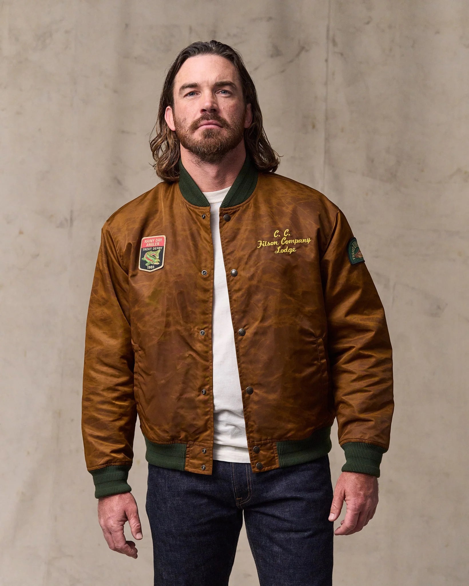 Embroidered Montlake Jacket "Whiskey"