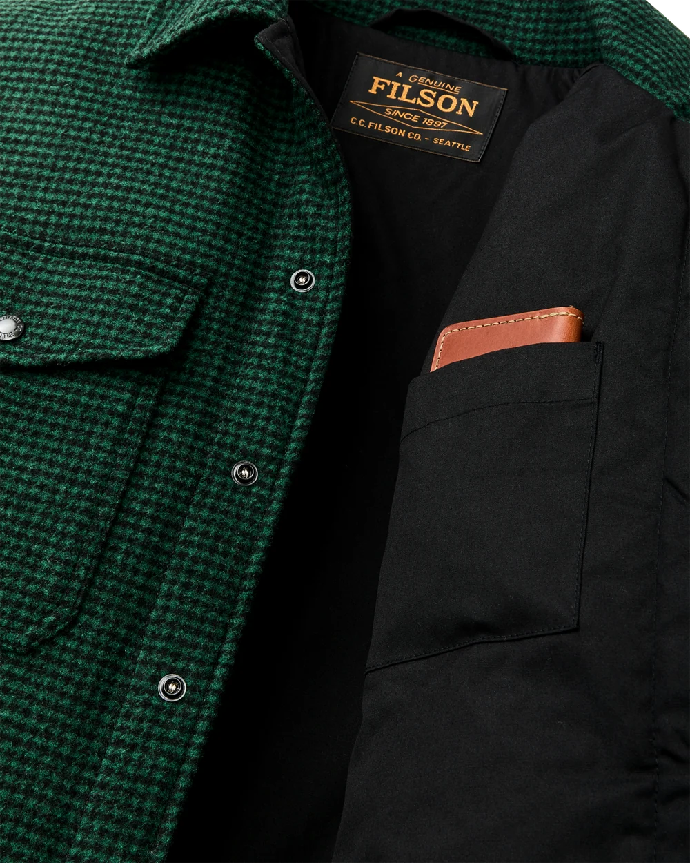 Spokane Insulated Jac-Shirt "Green/Black Plaid"