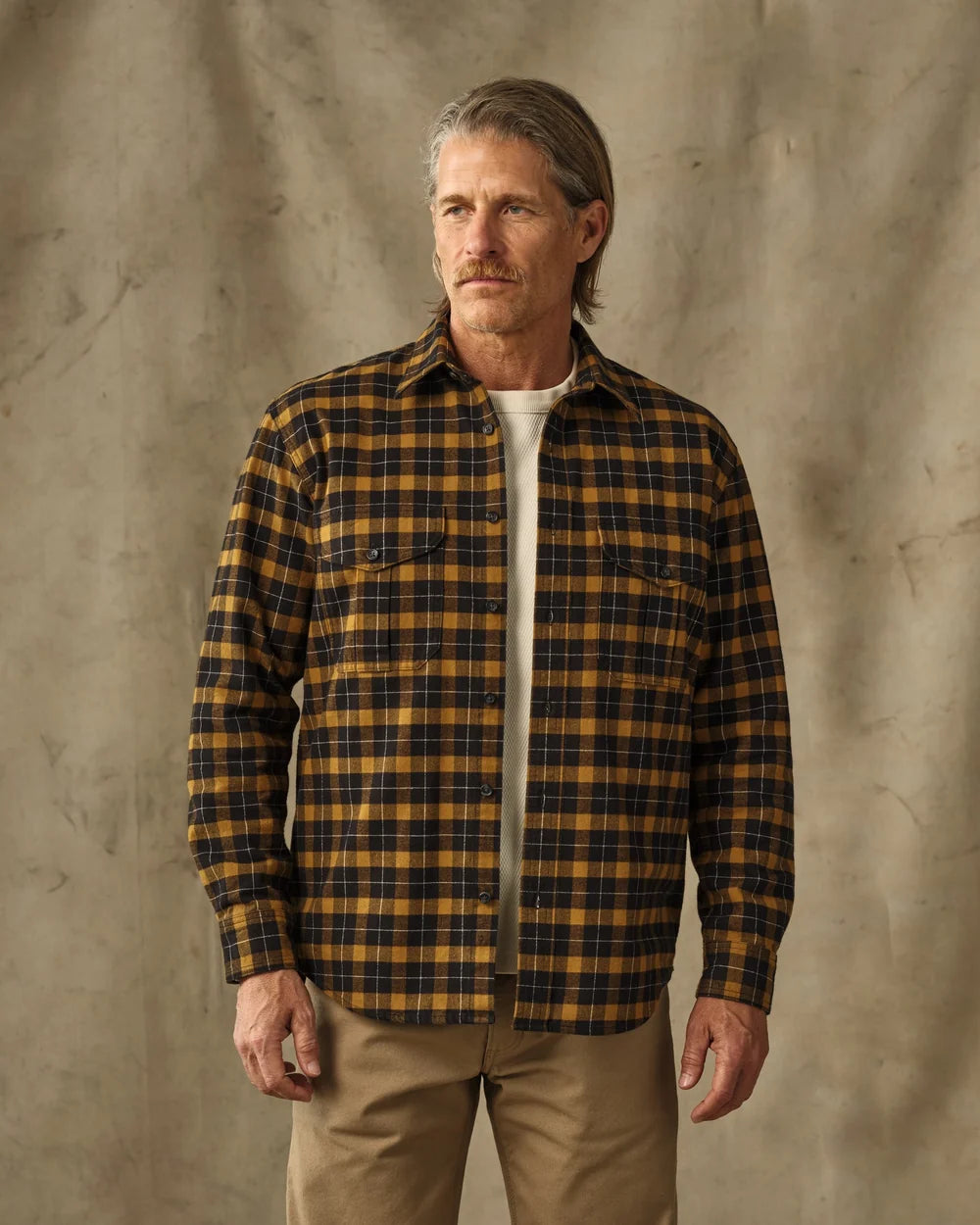 Alaskan Guide Shirt "Black/Gold Plaid"